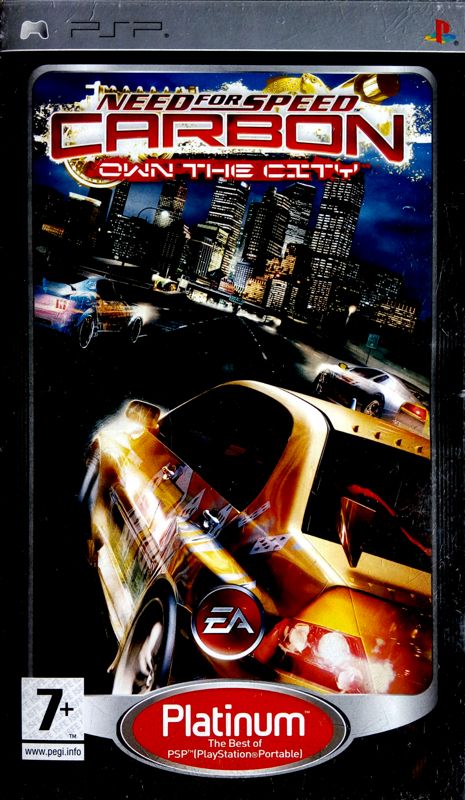 Front Cover for Need for Speed: Carbon - Own the City (PSP) (Platinum release)