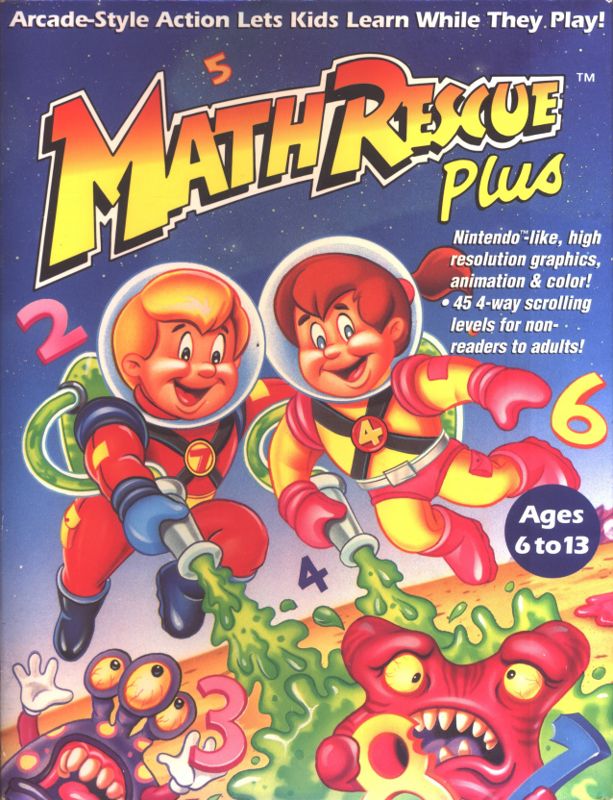 Front Cover for Math Rescue Plus (DOS)