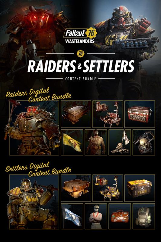 Fallout 76: Raiders & Settlers Content Bundle cover or packaging ...