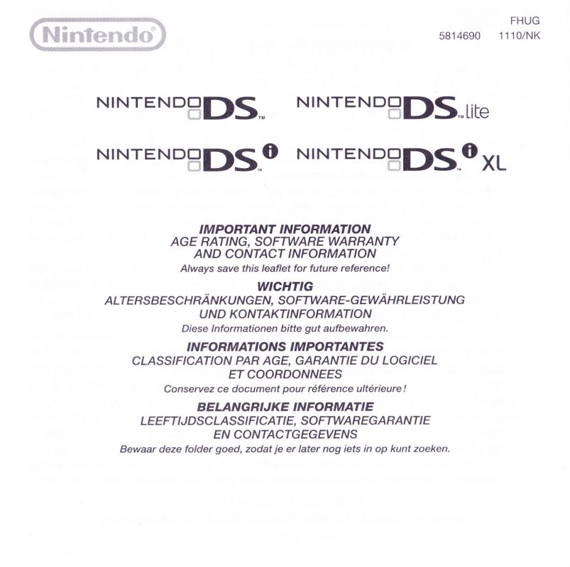 Extras for 4 Elements (Nintendo DS): Additional Information - Front