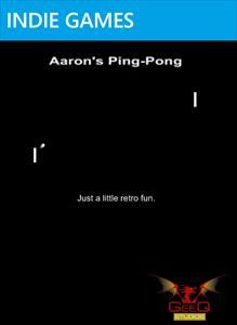 Front Cover for Aaron's Ping-Pong (Xbox 360) (XNA Indie Games release): 2nd version