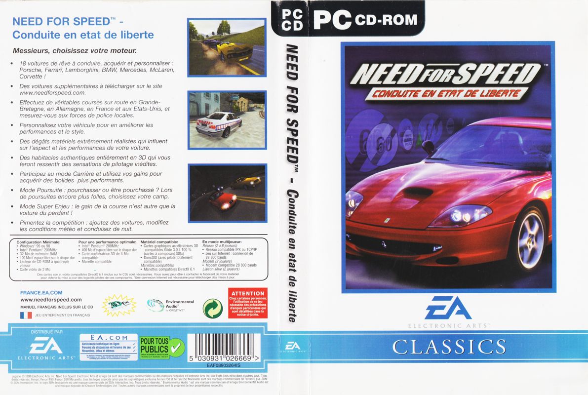 Full Cover for Need for Speed: High Stakes (Windows) (EA Classics release (Electronic Arts 2000))