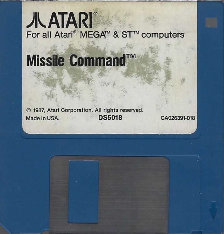 Missile Command cover or packaging material - MobyGames