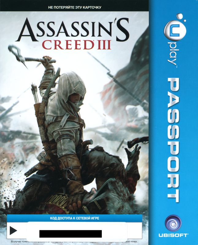 Other for Assassin's Creed III (Special Edition) (PlayStation 3): DLC Card - Front