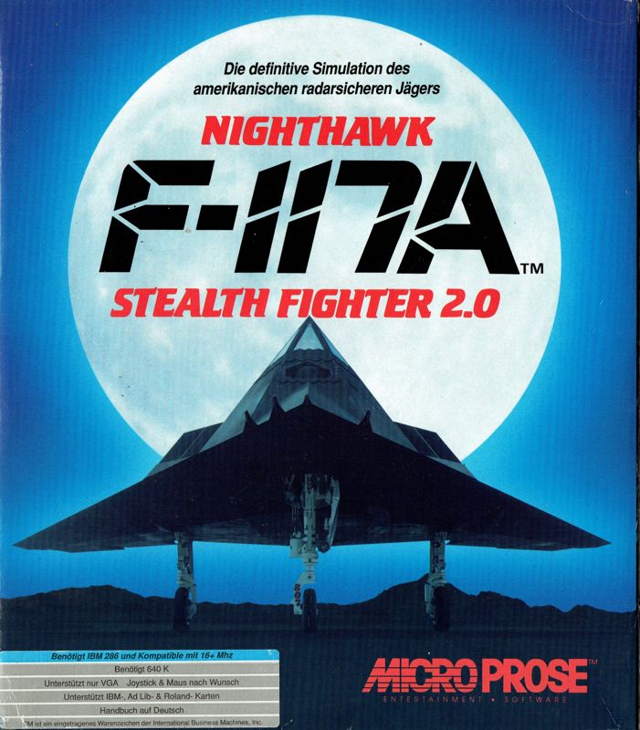 Front Cover for F-117A Nighthawk Stealth Fighter 2.0 (DOS)