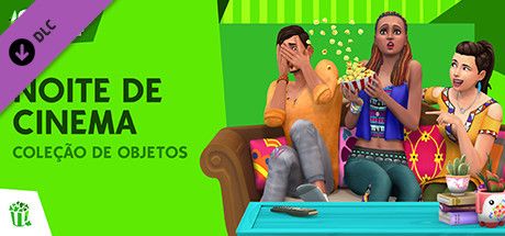 Front Cover for The Sims 4: Movie Hangout Stuff (Windows) (Steam release): Brazilian Portuguese version