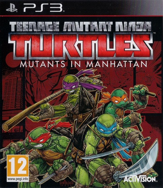 Front Cover for Teenage Mutant Ninja Turtles: Mutants in Manhattan (PlayStation 3)