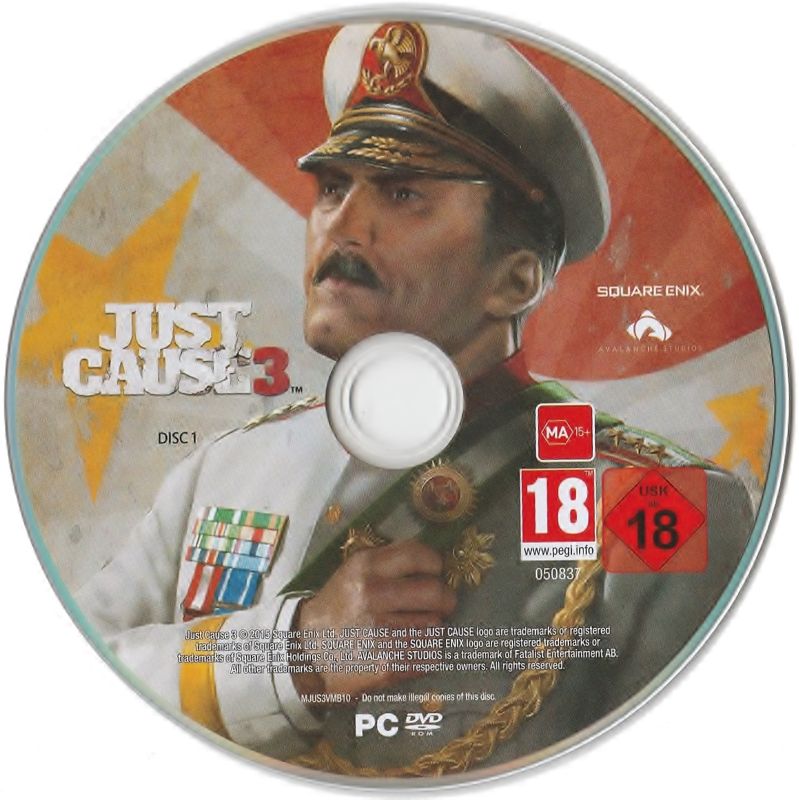 Media for Just Cause 3 (Collector's Edition) (Windows): Disc 1