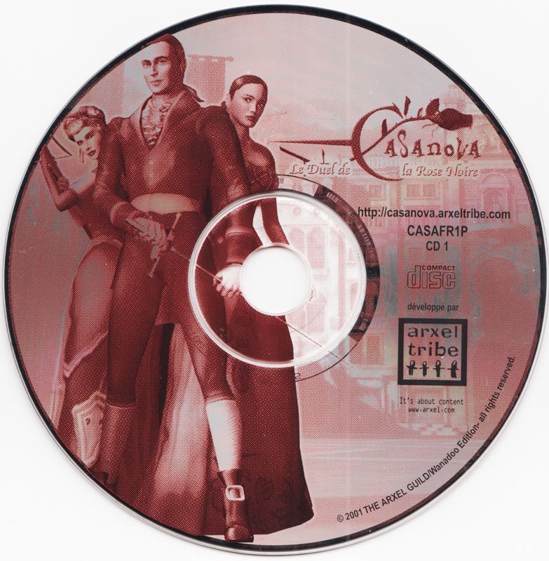 Media for Casanova: The Duel of the Black Rose (Windows): Disc 1