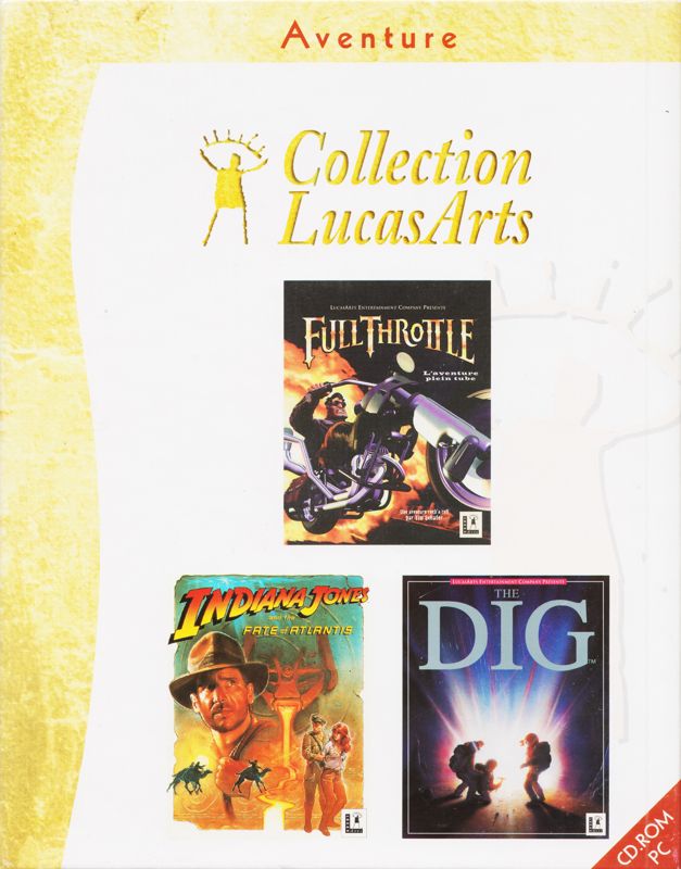 Front Cover for Collection LucasArts: Aventure - The Dig; Full Throttle; Indiana Jones and the Fate of Atlantis (Windows)