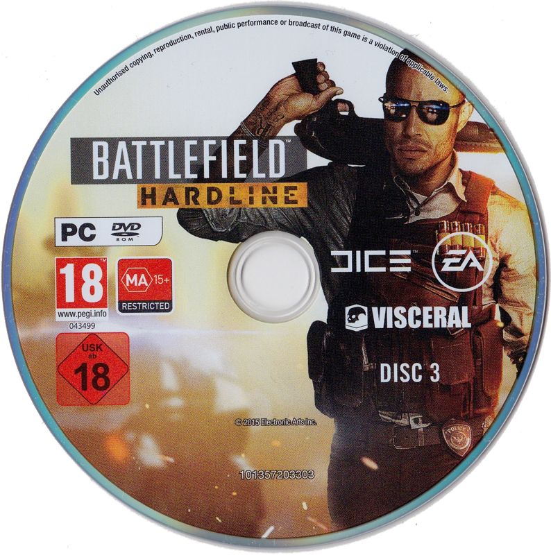 Media for Battlefield: Hardline (Windows): Disc 3