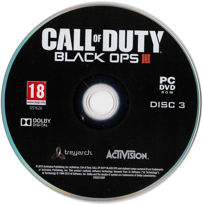 Media for Call of Duty: Black Ops III (Windows): Disc 3