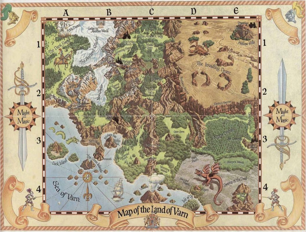 Map for Might and Magic Sixpack (Windows) (GOG.com release): Might and Magic I