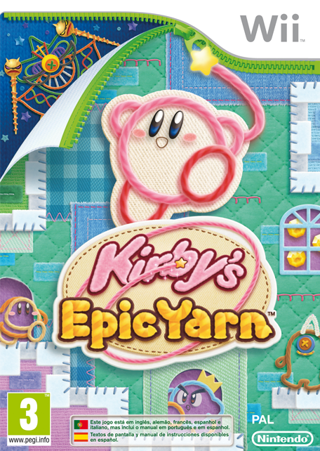 Front Cover for Kirby's Epic Yarn (Wii U) (download release)