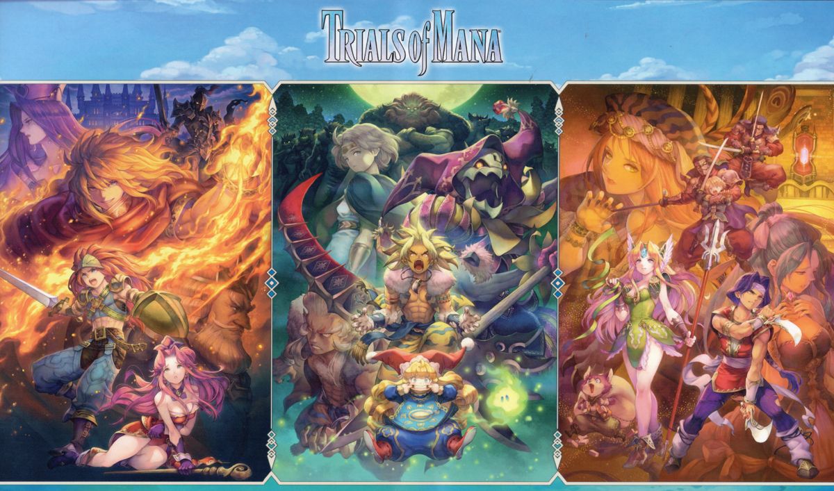 Inside Cover for Trials of Mana (PlayStation 4): Complete