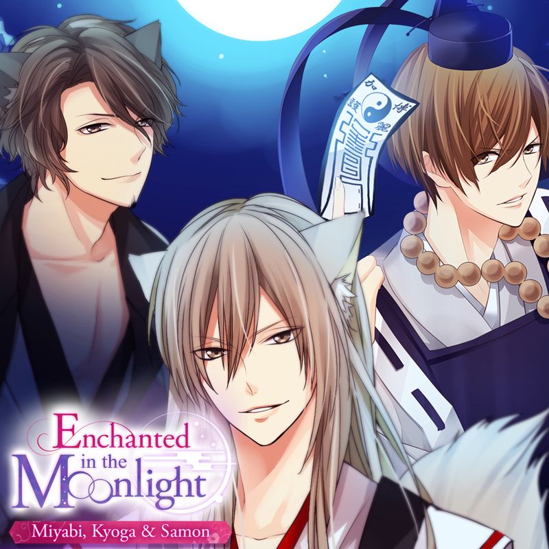 Front Cover for Enchanted in the Moonlight: Miyabi, Kyoga & Samon (Nintendo Switch) (download release)