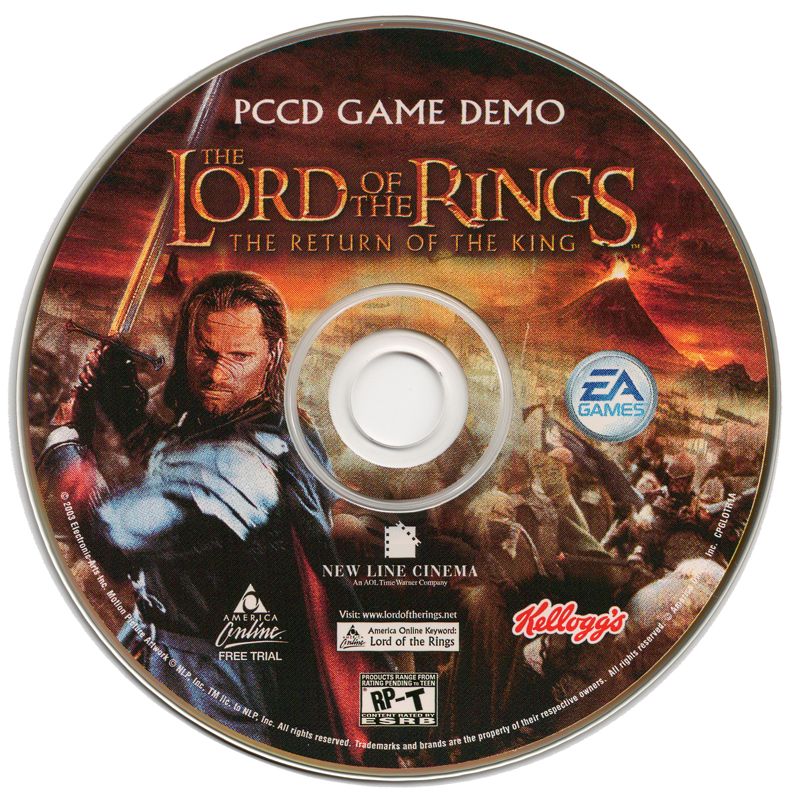 Media for The Lord of the Rings: The Return of the King (Windows): Kellogg's Cereal Box Game Demo