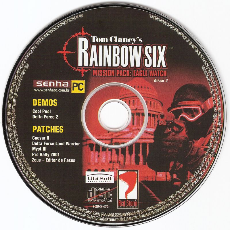Media for Tom Clancy's Rainbow Six: Gold Pack Edition (Windows) (Senha PC covermount): Disc 2