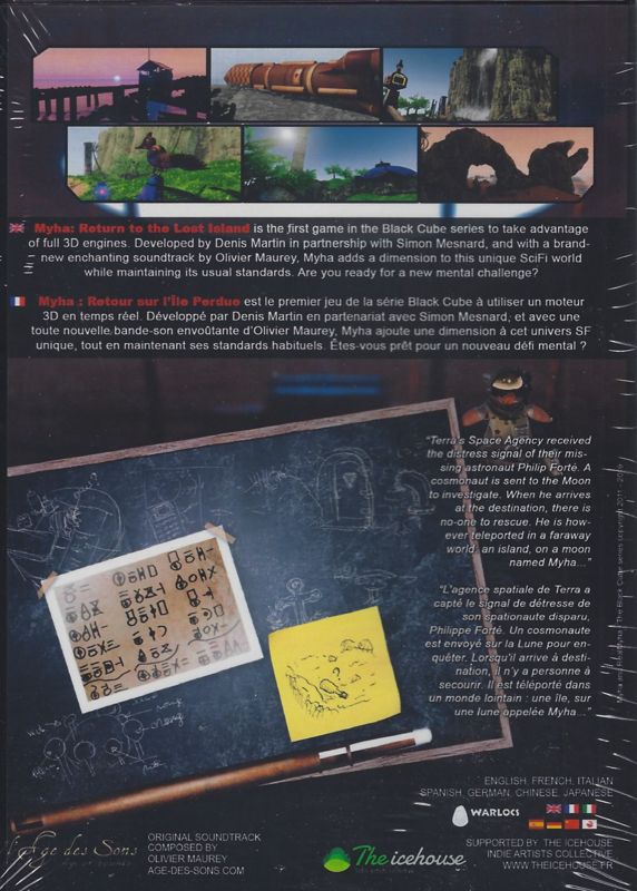 Back Cover for Myha: Return to the Lost Island (Windows) (mail order release)