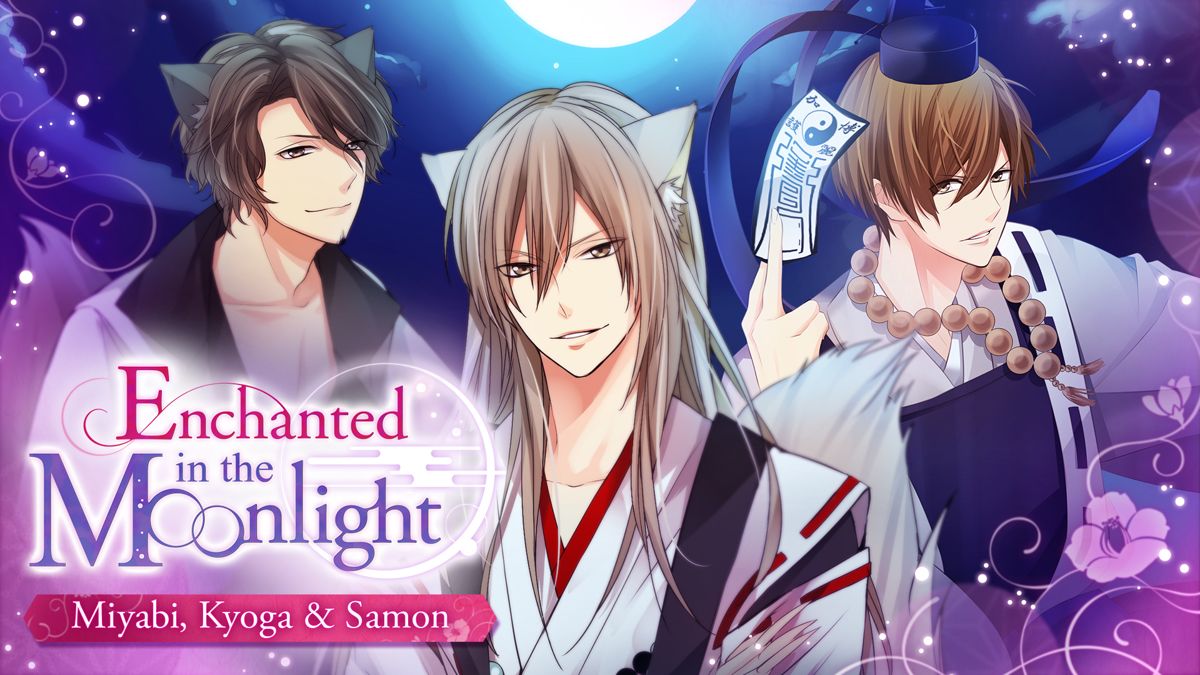 Front Cover for Enchanted in the Moonlight: Miyabi, Kyoga & Samon (Nintendo Switch) (download release): 2nd version