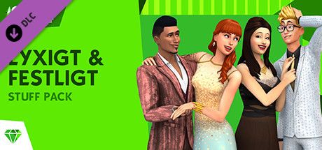 Front Cover for The Sims 4: Luxury Party Stuff (Windows) (Steam release): Swedish version
