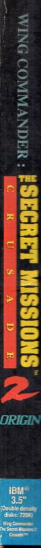 Spine/Sides for Wing Commander: The Secret Missions 2 - Crusade (DOS) (3.5" Floppy Disk release): Left