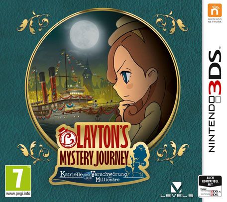 Front Cover for Layton's Mystery Journey: Katrielle and the Millionaires' Conspiracy (Nintendo 3DS) (download release)