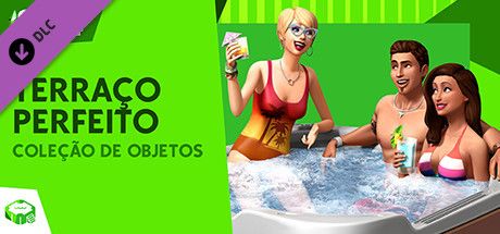 Front Cover for The Sims 4: Perfect Patio Stuff (Windows) (Steam release): Brazilian Portuguese version