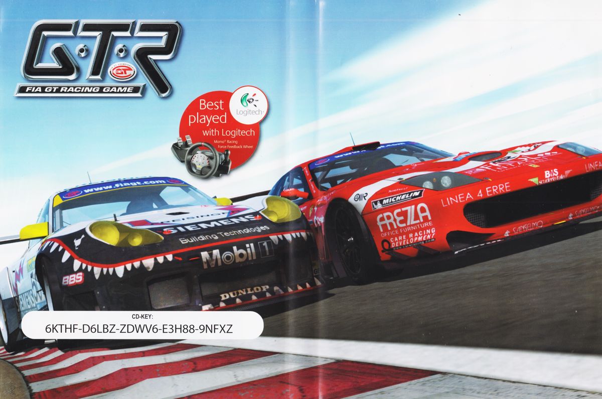 Inside Cover for GTR: FIA GT Racing Game (Windows): Full Cover