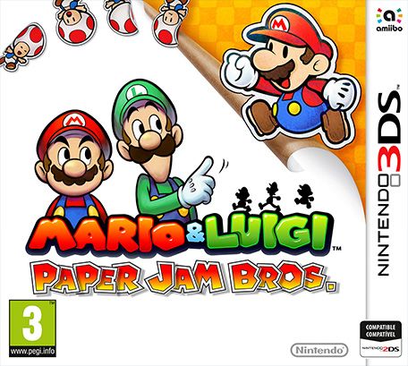 Front Cover for Mario & Luigi: Paper Jam (Nintendo 3DS) (download release)