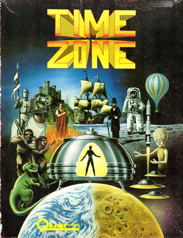 Front Cover for Time Zone (Apple II)