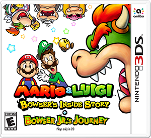 Front Cover for Mario & Luigi: Bowser's Inside Story + Bowser Jr's Journey (Nintendo 3DS) (download release): 1st version