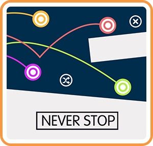 Front Cover for Never Stop (Nintendo Switch) (download release): 1st version