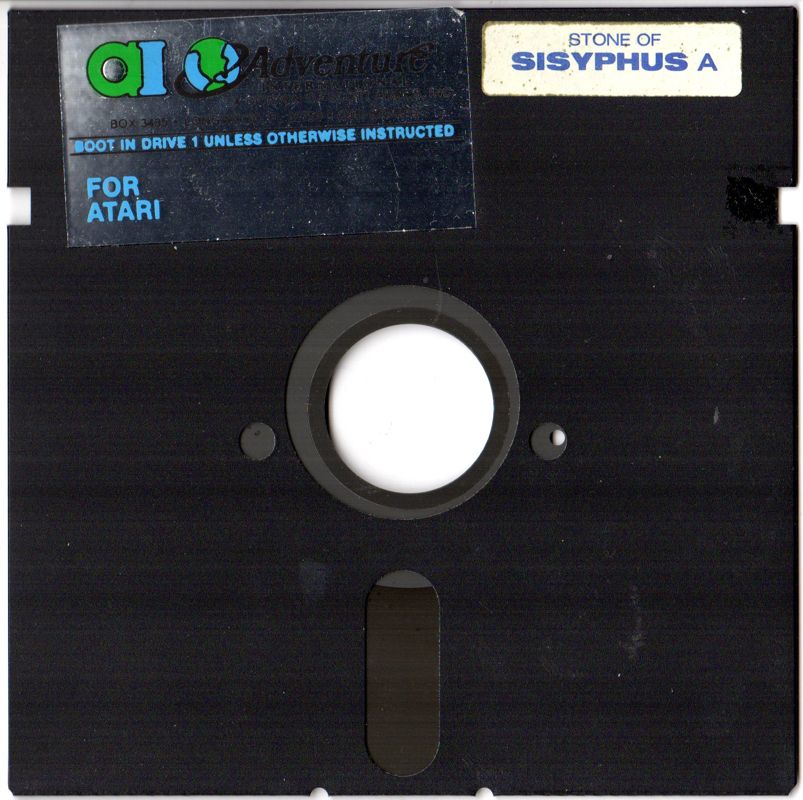 Media for The Stone of Sisyphus (Atari 8-bit) (Styrofoam folder)