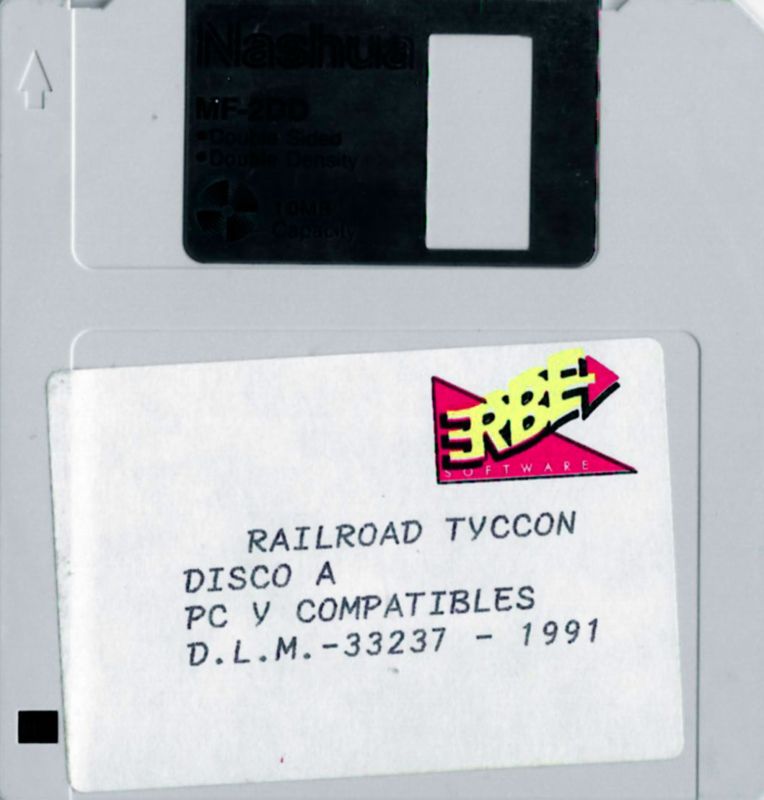 Media for Sid Meier's Railroad Tycoon (DOS): Disk A