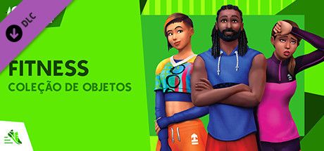 Front Cover for The Sims 4: Fitness Stuff (Windows) (Steam release): Brazilian Portuguese version
