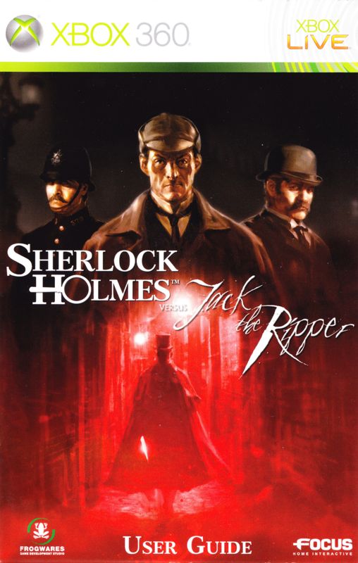 Sherlock Holmes vs. Jack the Ripper cover or packaging material MobyGames