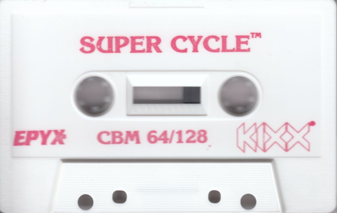 Media for Super Cycle (Commodore 64) (Kixx Release (Alternate Tape Design)): Front