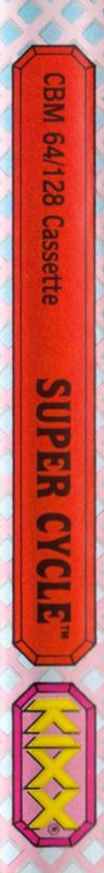 Spine/Sides for Super Cycle (Commodore 64) (Kixx Release (Alternate Tape Design))
