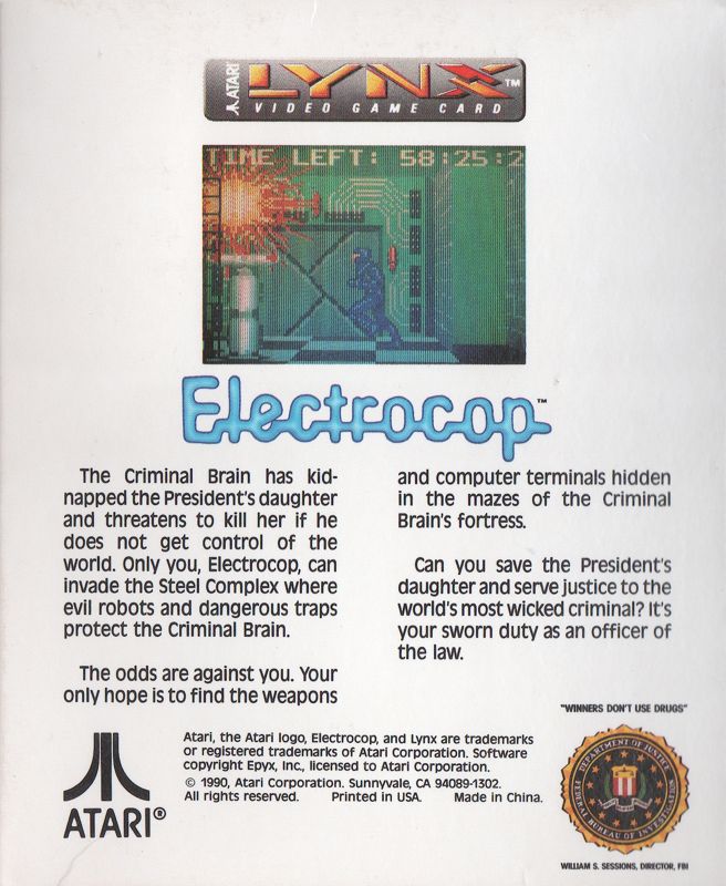 Back Cover for Electrocop (Lynx)