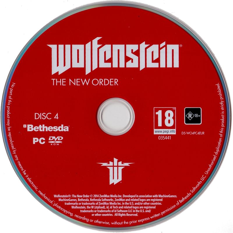 Media for Wolfenstein: The New Order (Occupied Edition) (Windows): Disc 4