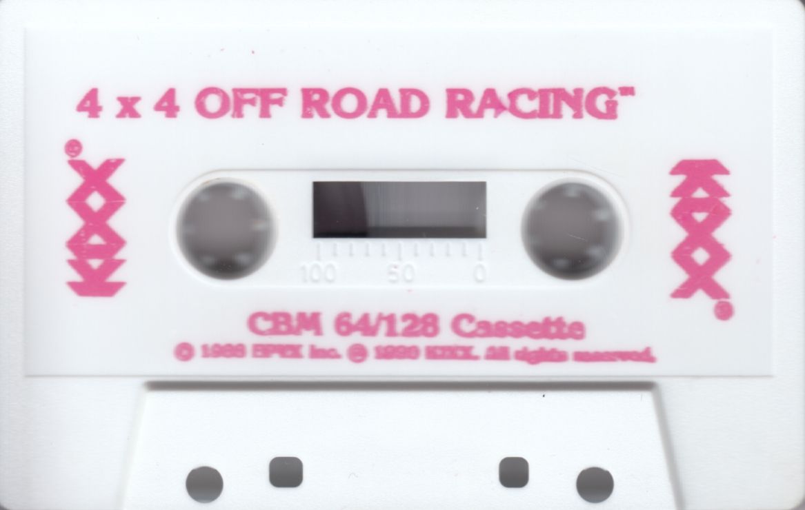 Media for 4x4 Off-Road Racing (Commodore 64) (Kixx release): Front