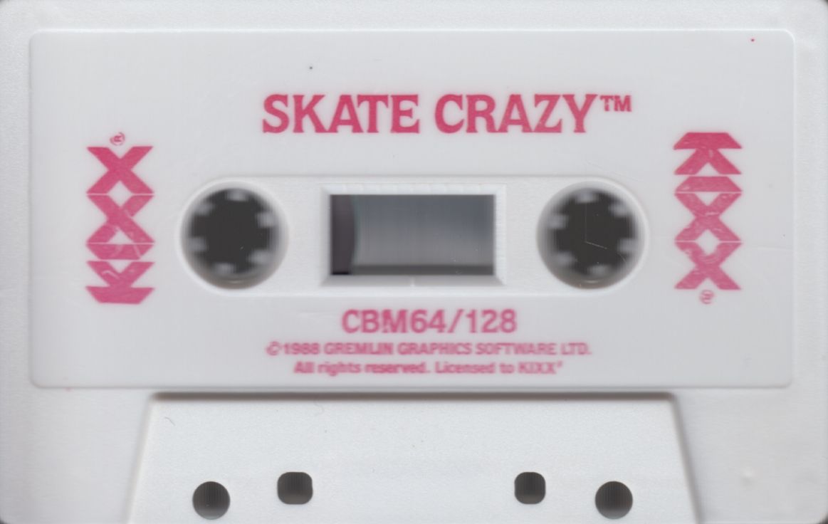 Media for Skate Crazy (Commodore 64) (Kixx Release): Front