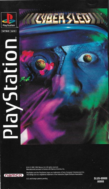 Manual for Cyber Sled (PlayStation): Back