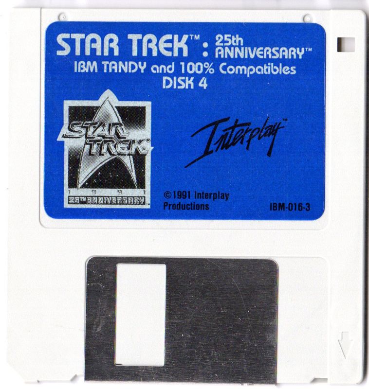 Media for Star Trek: 25th Anniversary (DOS) (3.5" Floppy release): Disk 4