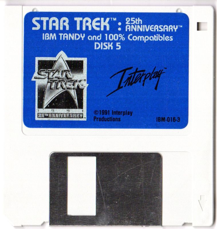 Media for Star Trek: 25th Anniversary (DOS) (3.5" Floppy release): Disk 5