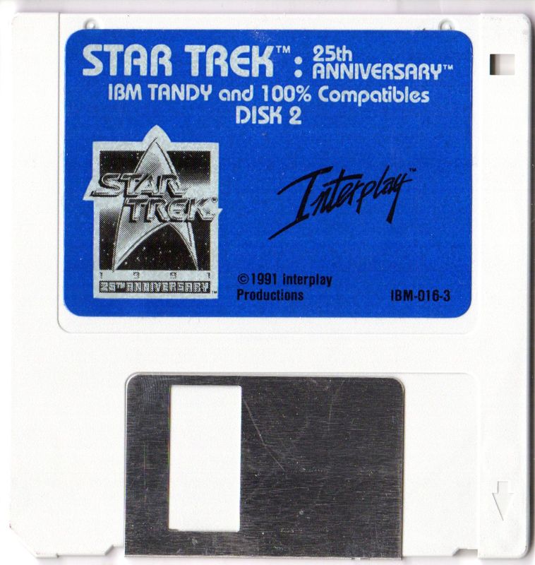 Media for Star Trek: 25th Anniversary (DOS) (3.5" Floppy release): Disk 2