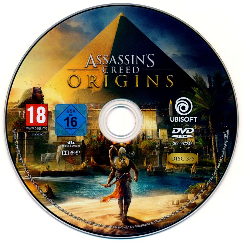 Media for Assassin's Creed: Origins (Windows): Disc 3