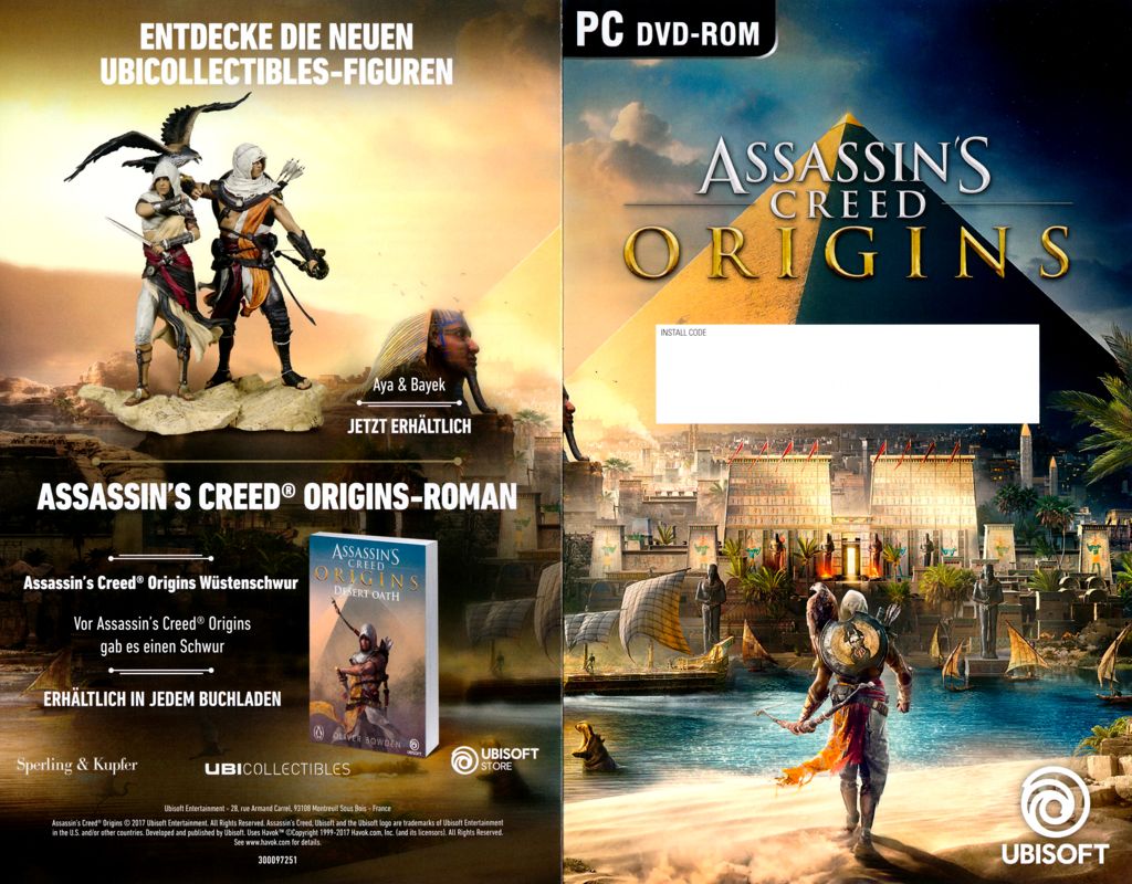 Assassin's Creed: Origins (Deluxe Edition) cover or packaging material -  MobyGames