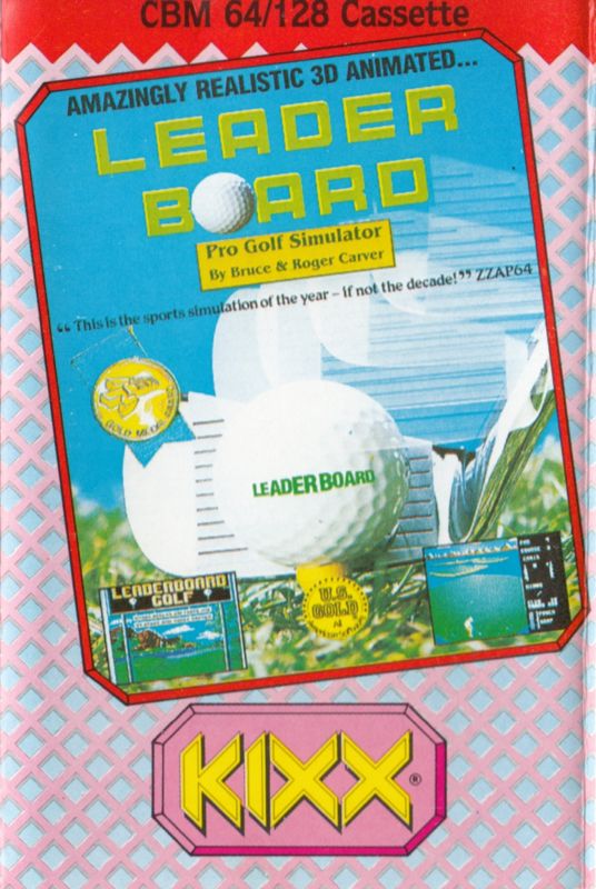 Front Cover for Leader Board (Commodore 64) (Kixx Release)